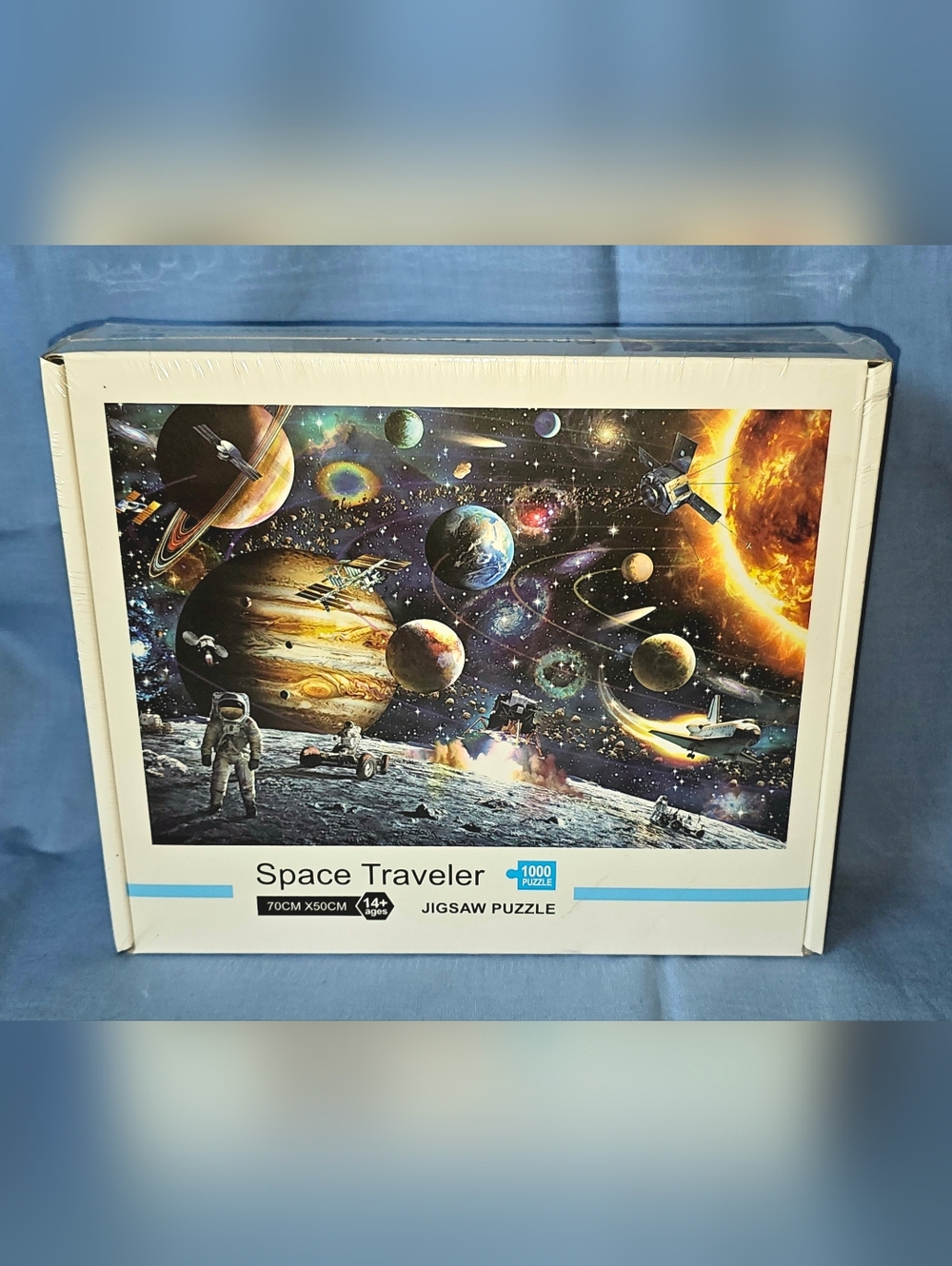 NEW Space Traveler Solar System 1000 Piece Jigsaw Puzzle Astronaut Moon Planets